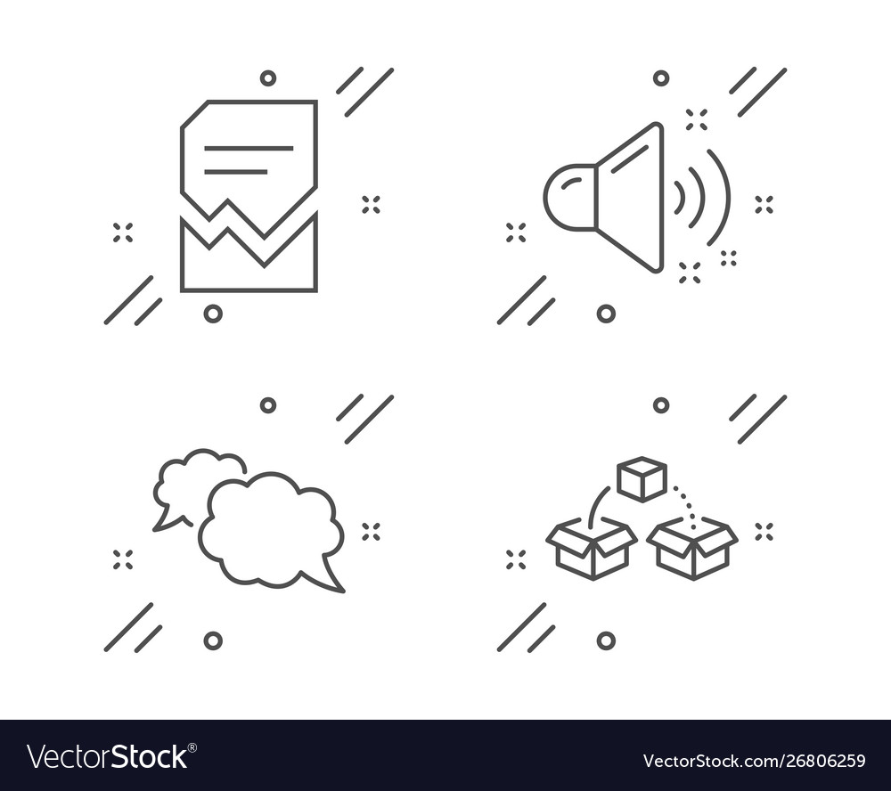 Messenger loud sound and corrupted file icons set