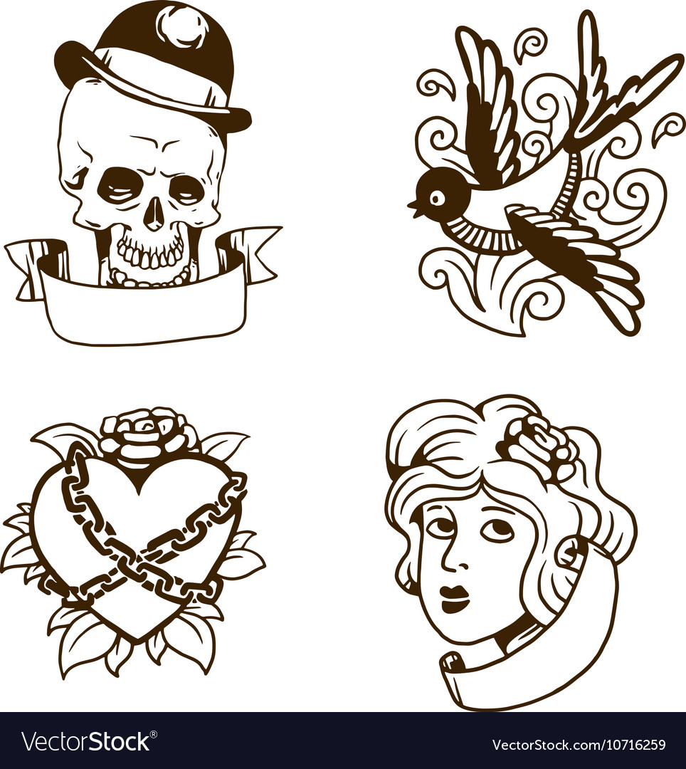 Old vintage tattoo