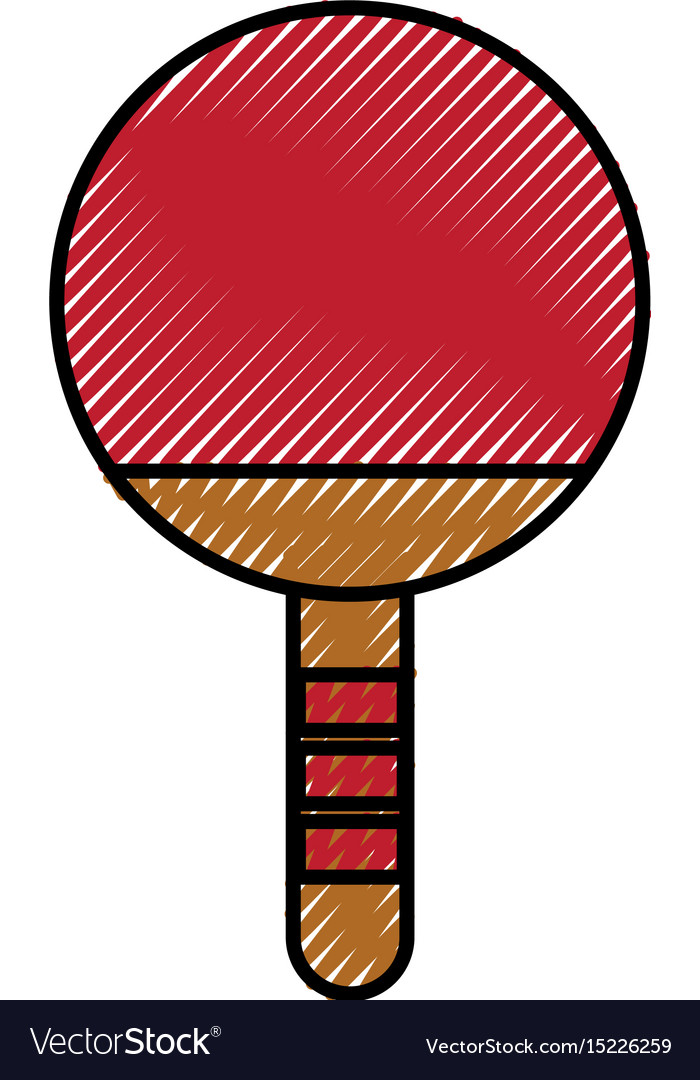 Scribble ping pong racket