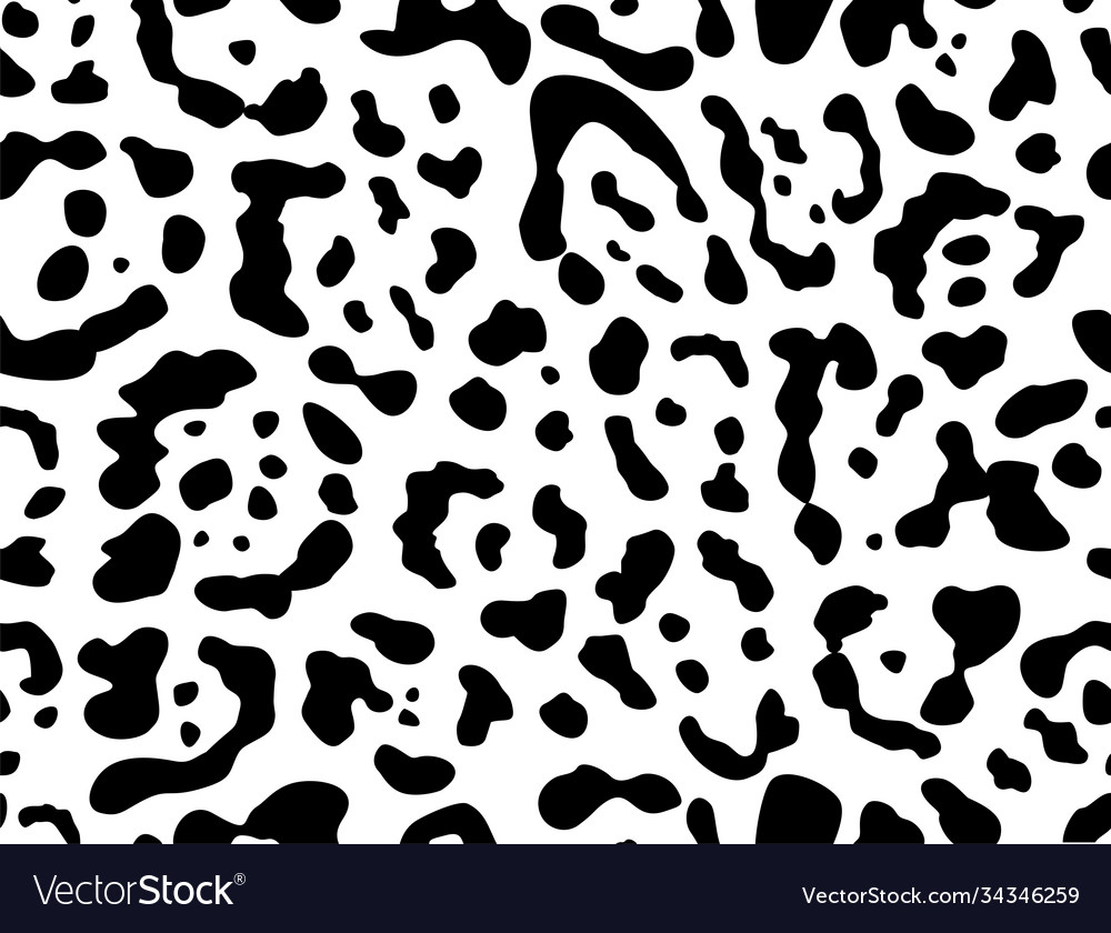 Seamless leopard pattern vector image Seamless leopard pattern