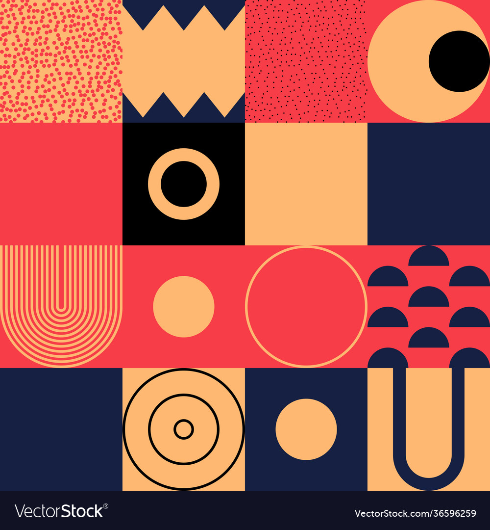 Square abstract pattern design vector image Square abstract pattern design