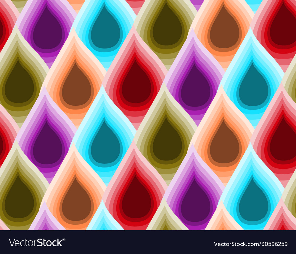Water drop colorful pattern