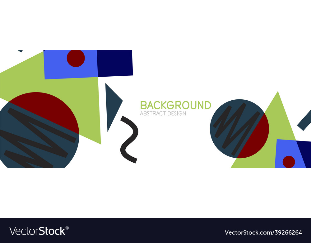 Abstract background blocks lines triangles vector image Abstract background blocks lines triangles