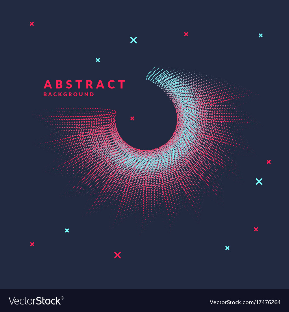 Abstract background with dynamic waves Royalty Free Vector