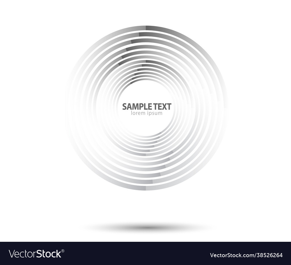 Abstract lines in circle form design element vector image Abstract lines in circle form design element
