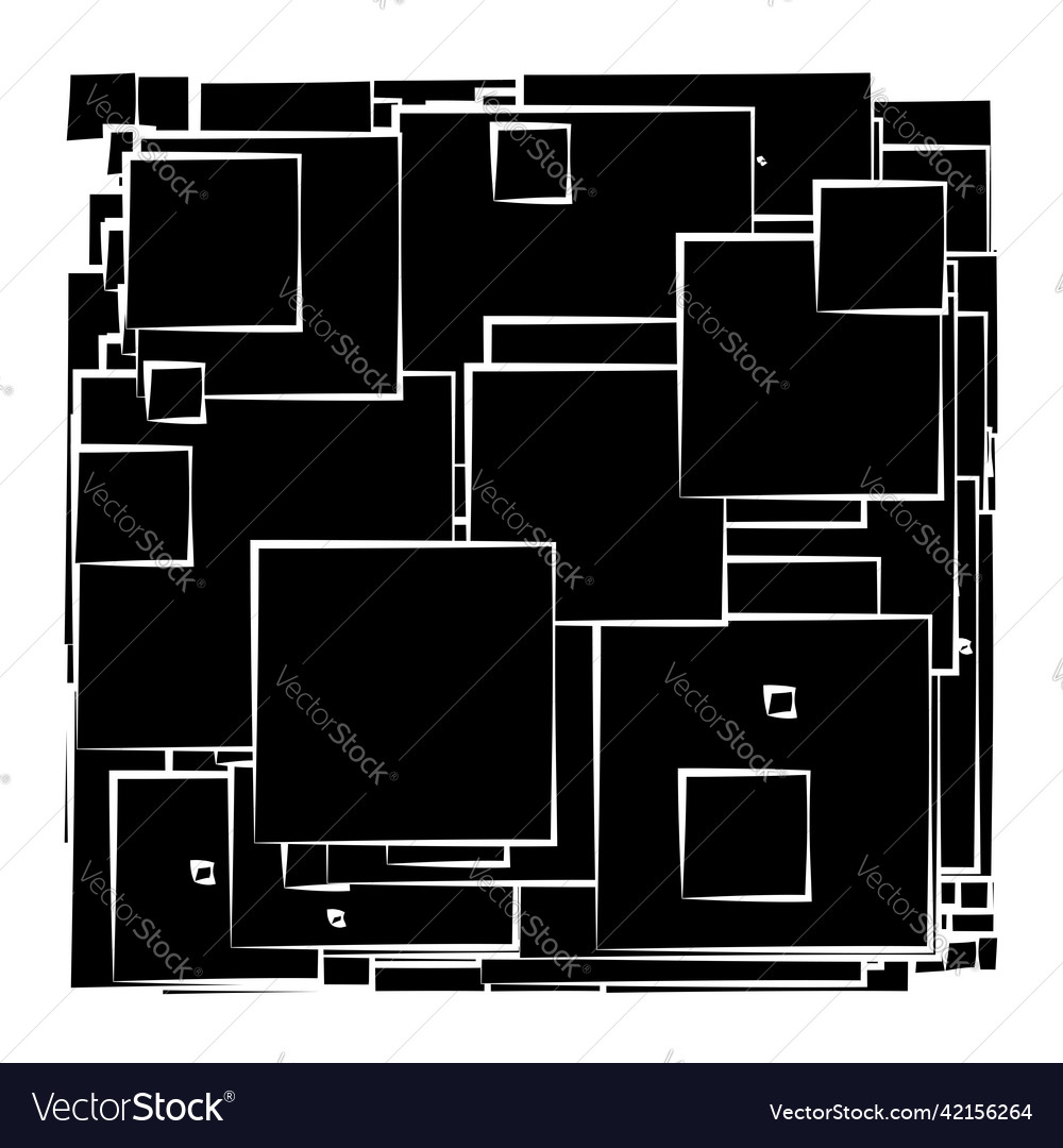 Abstrakte überlappende Quadrate Muster vector image Abstrakte überlappende Quadrate Muster