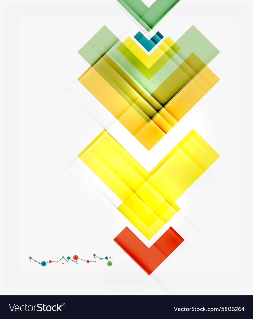 Clean colorful unusual geometric pattern design