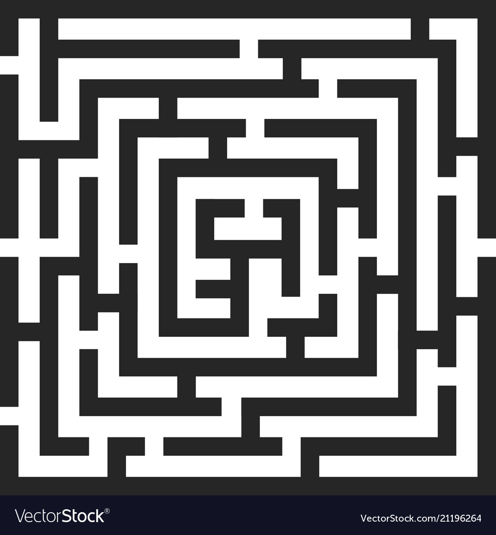 Creative of labyrinth maze Royalty Free Vector Image