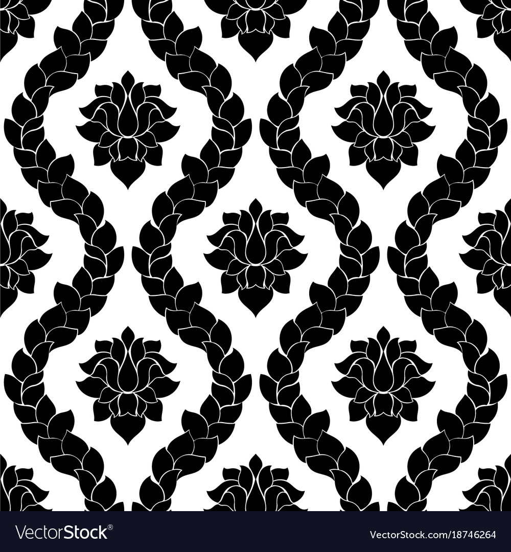 Damask seamless pattern