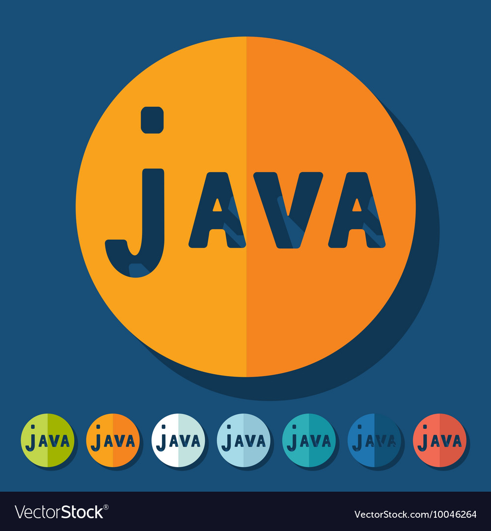 Flat design java