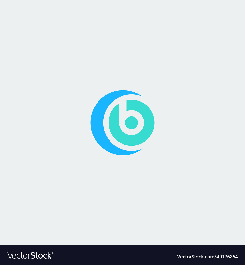 Graphic template of letter b logo