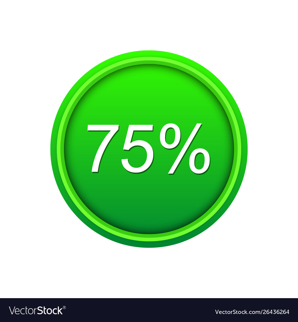 Green button template for web design