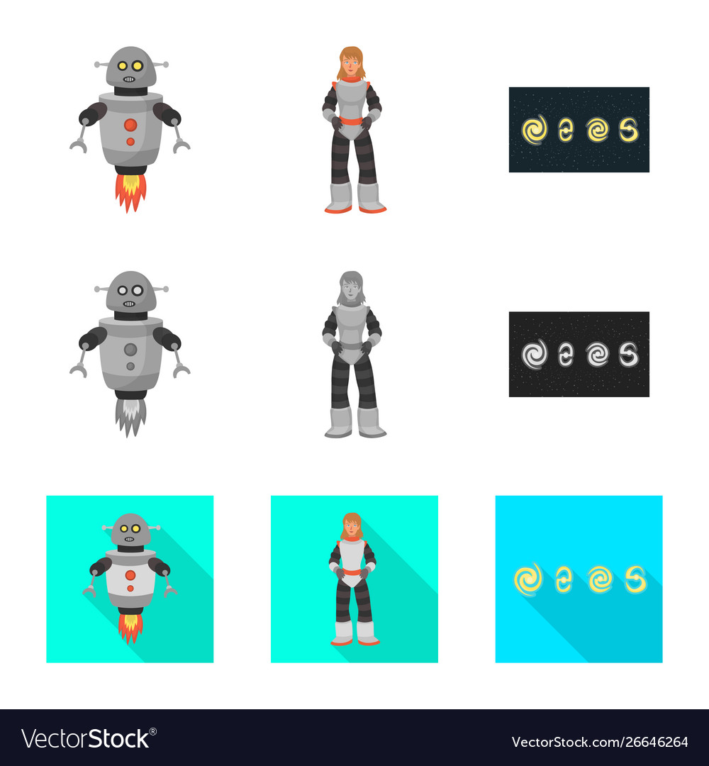Isolated object astronomy and technology icon vector image Isolated object astronomy and technology icon