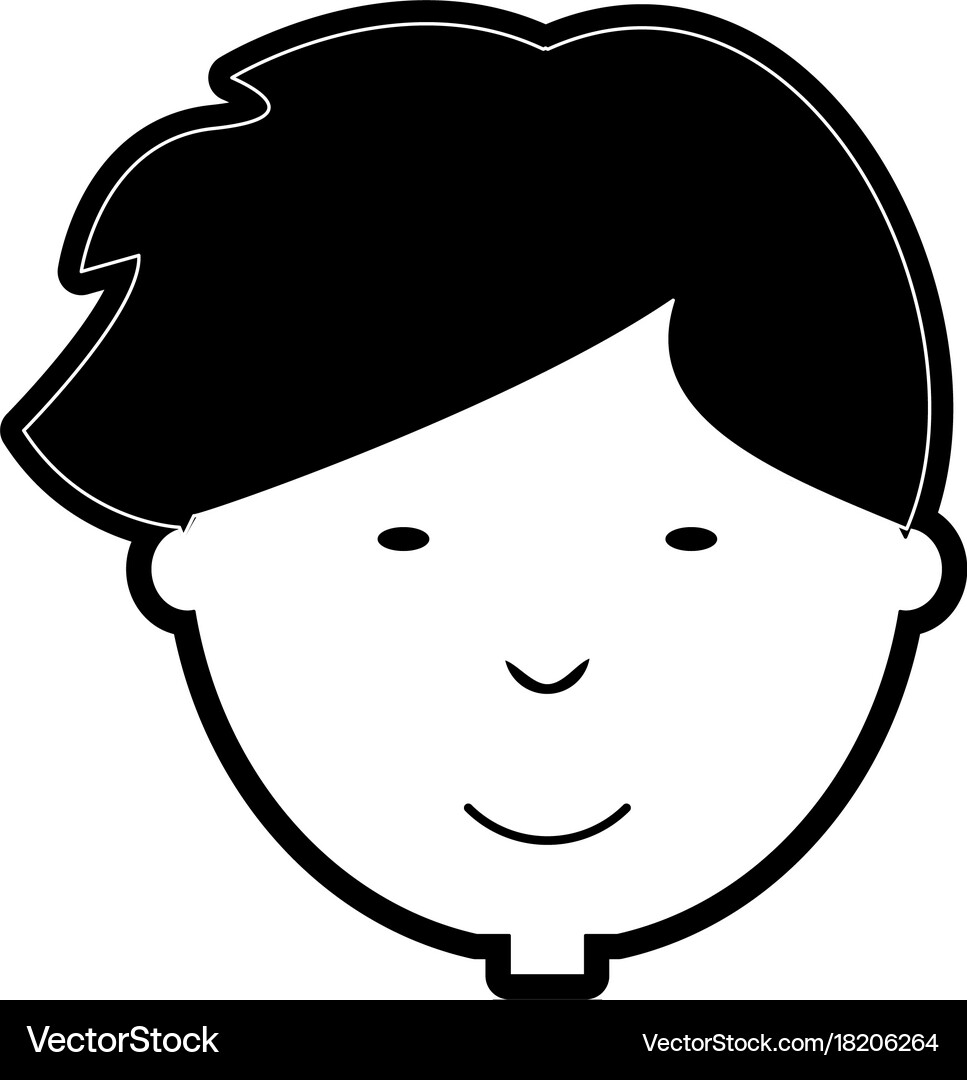 Man face Royalty Free Vector Image - VectorStock