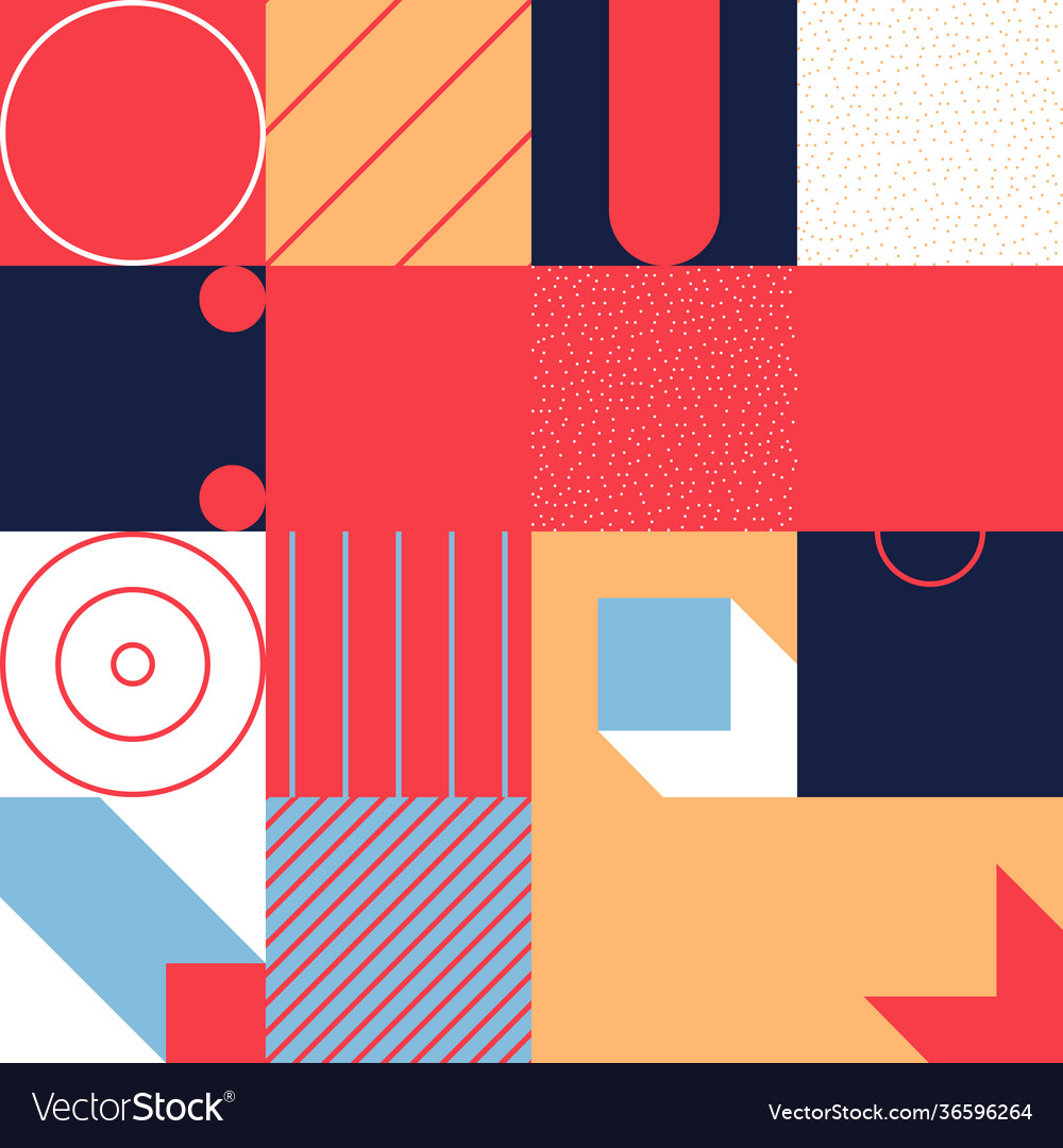 Memphis abstract design pattern vector image Memphis abstract design pattern