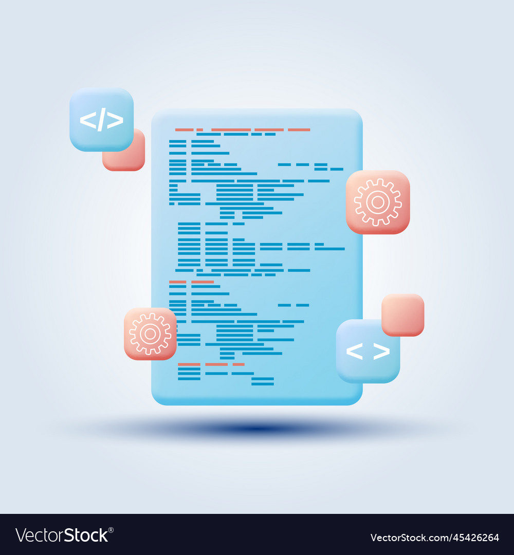 Program coding concept vector image Program coding concept