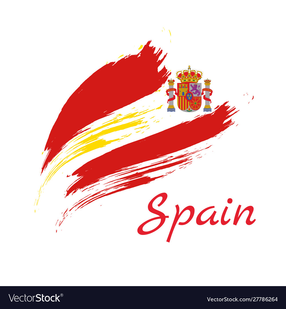 Spanien bunte Pinselstriche gemalt national