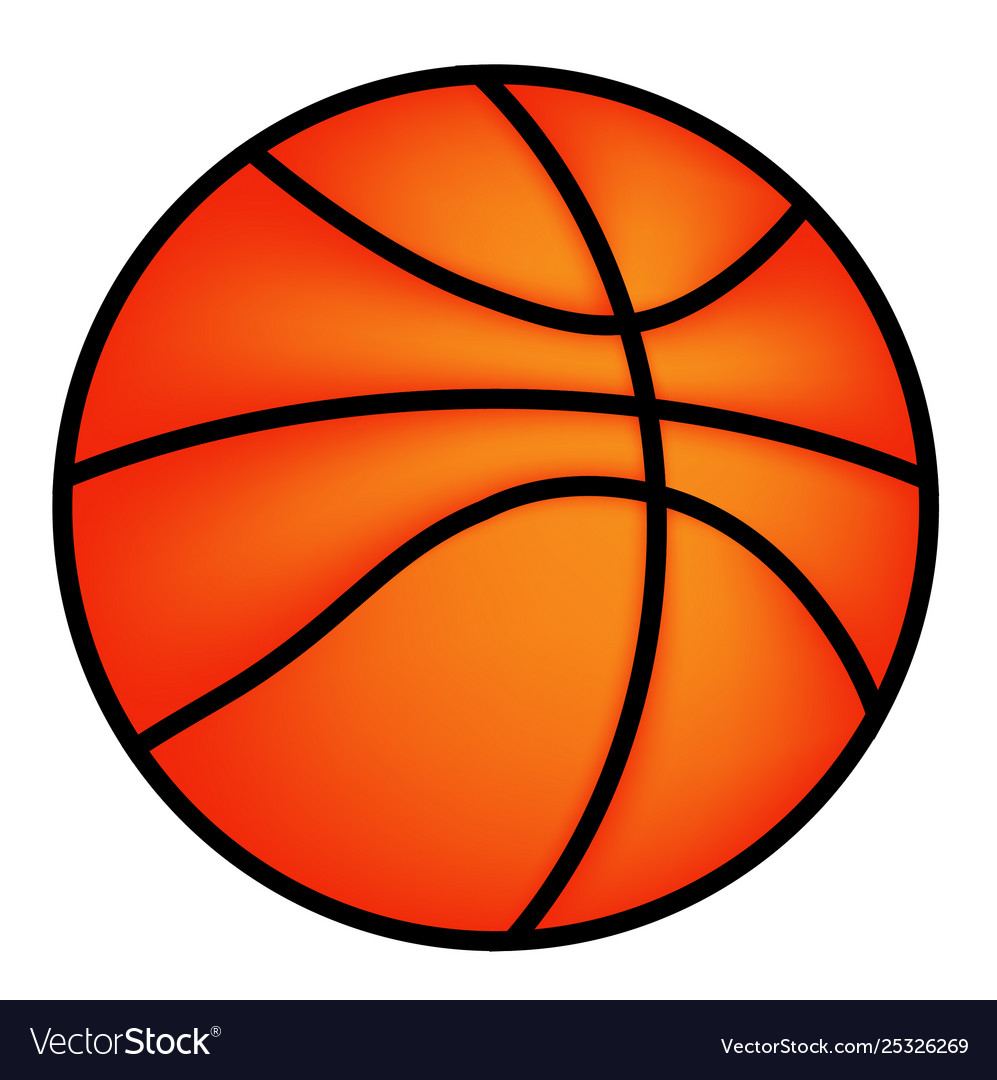 Basketball icon isolated on a white background Vector Image