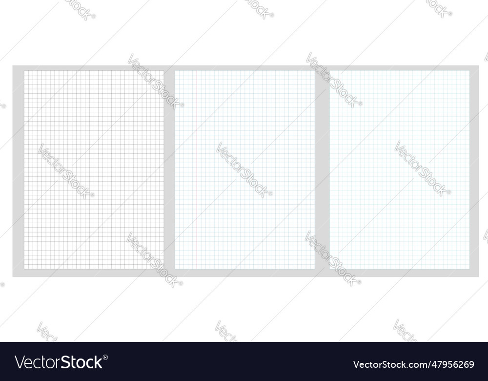 Checkered notebook page square grid template