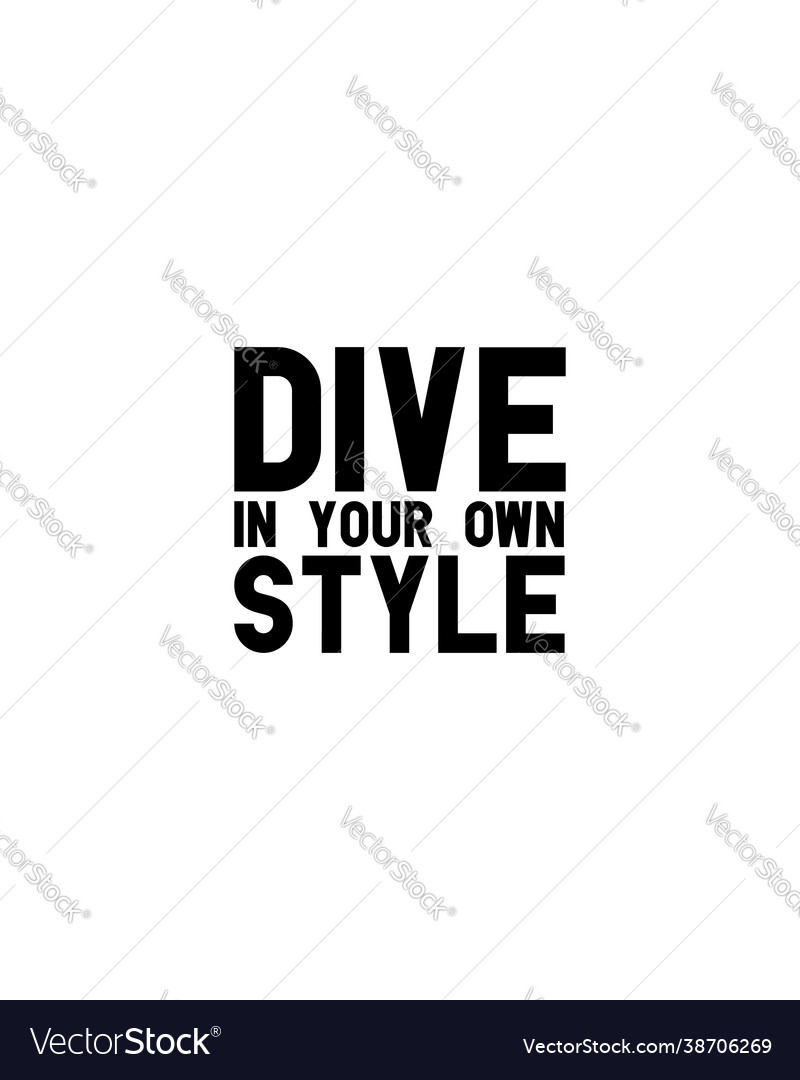 Dive in your own stylehand drawn typography