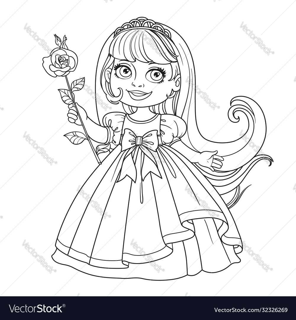 Elegant Princess with Tiara