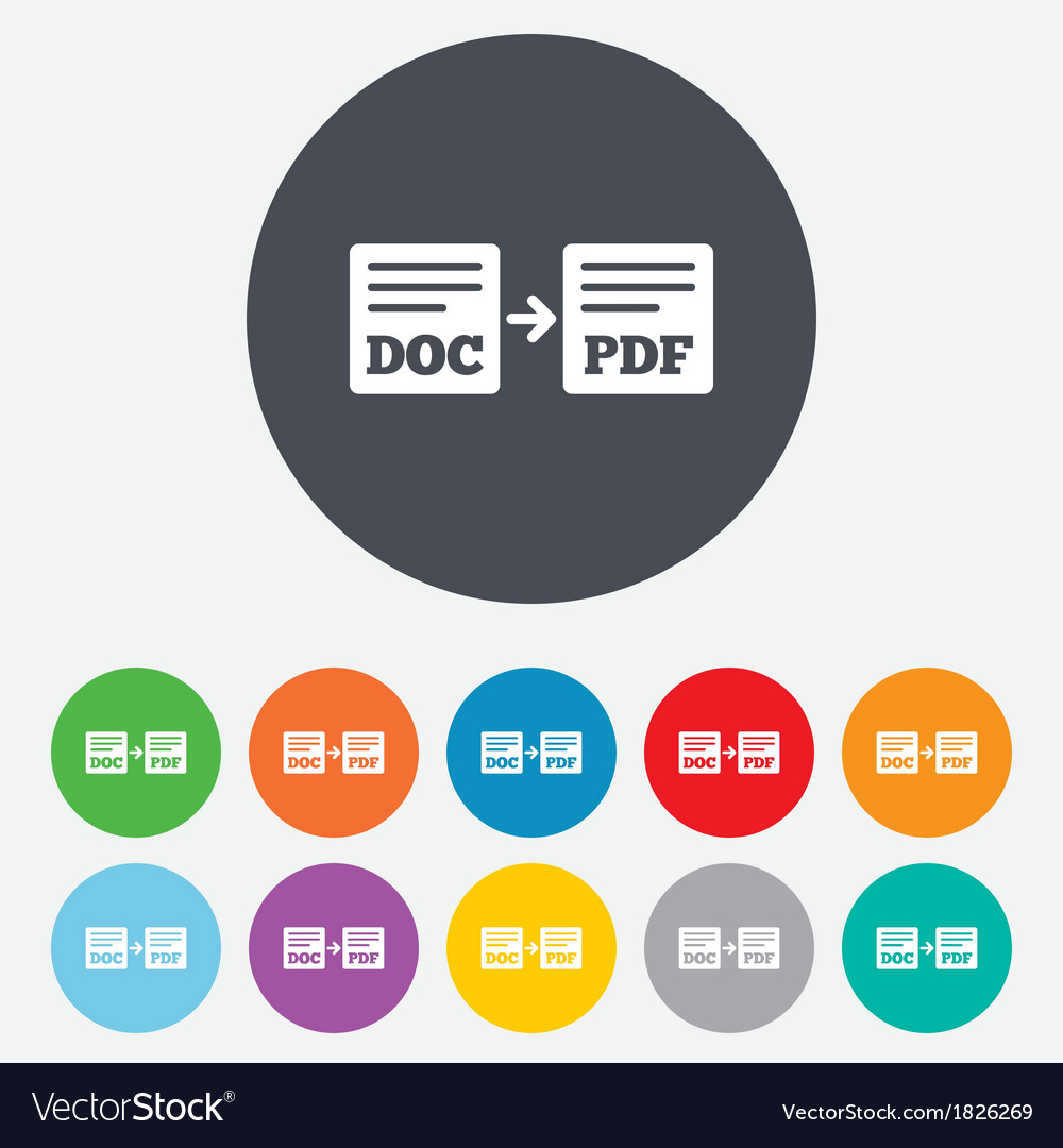 Export von doc zu pdf-Symbol-Datei-Dokument-Symbol