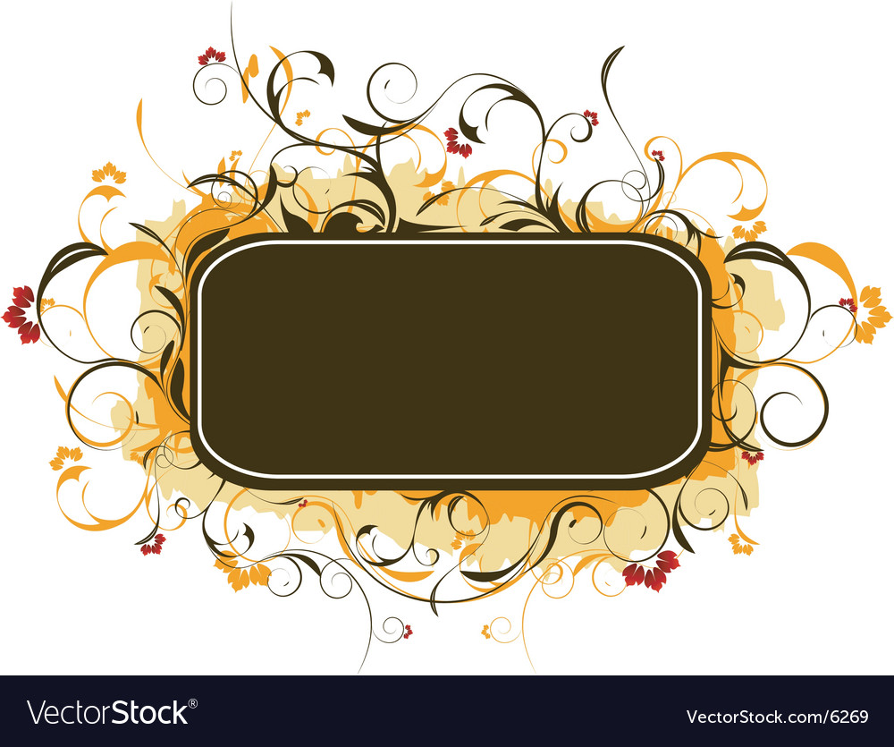 Floral Banner Graphic Royalty Free Vector Image