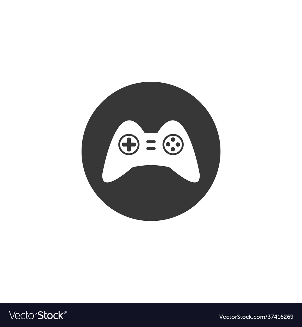 Joystick game controller icon design template