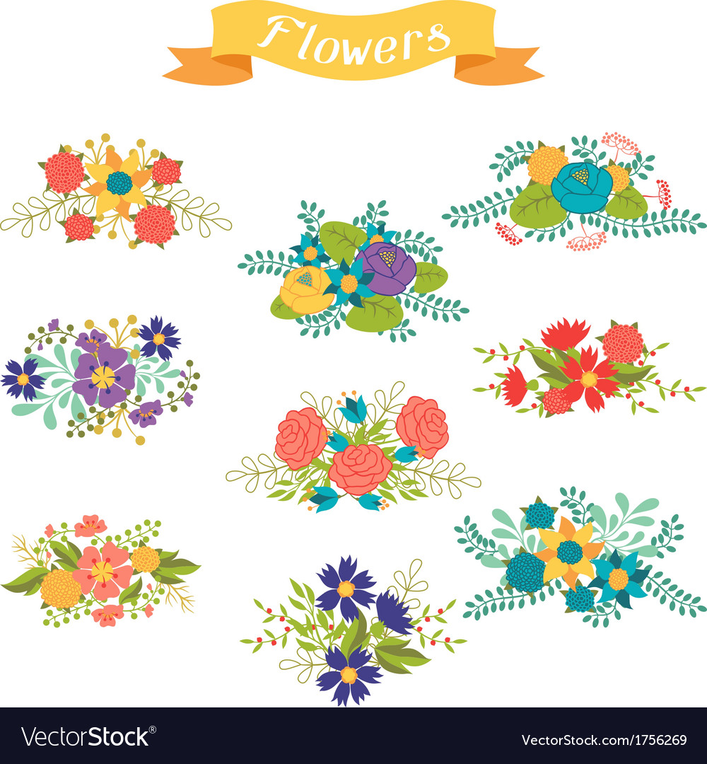 Retro Floral Bouquet Collection