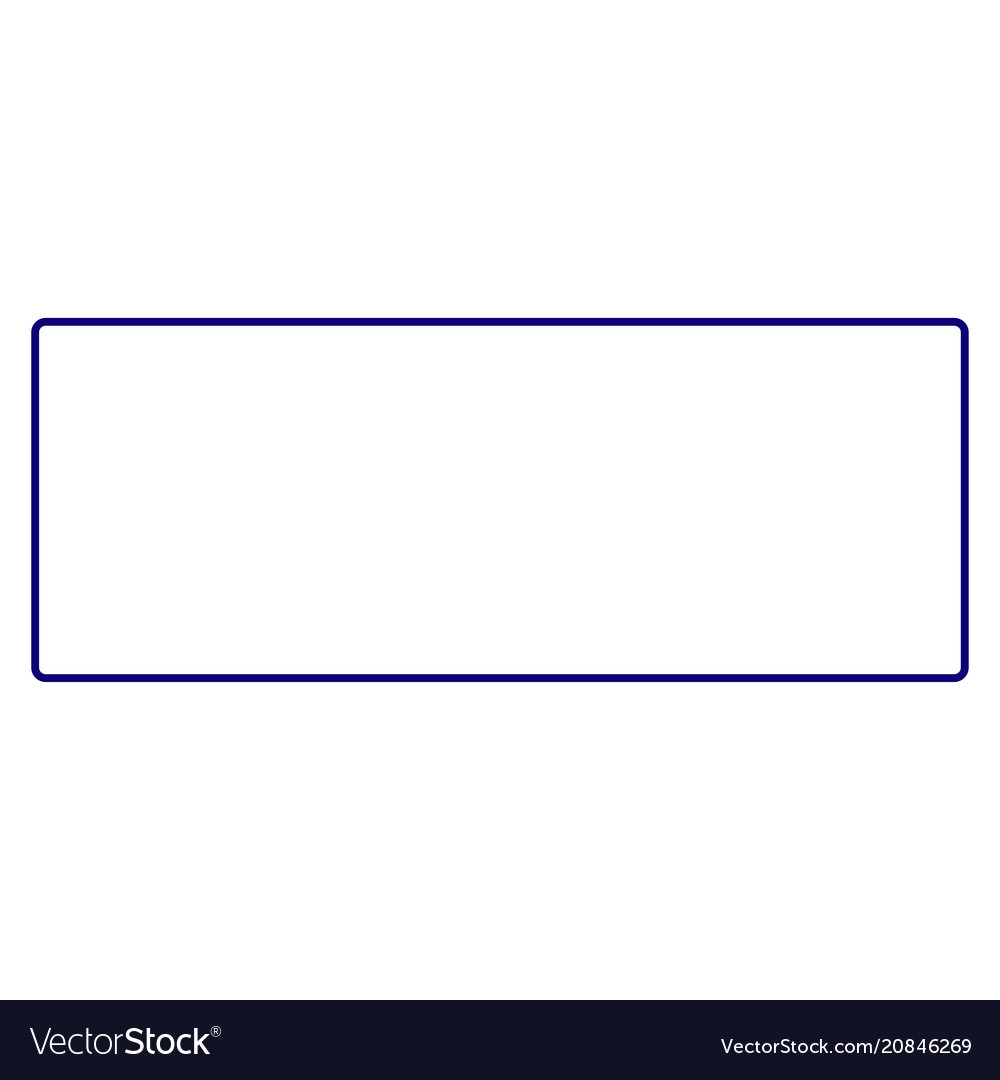 Rounded rectangle frame template Royalty Free Vector Image