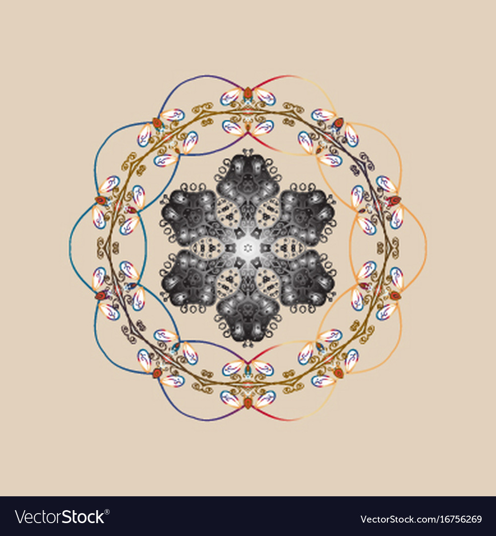 Snowflake simple abstract sketch wrapping