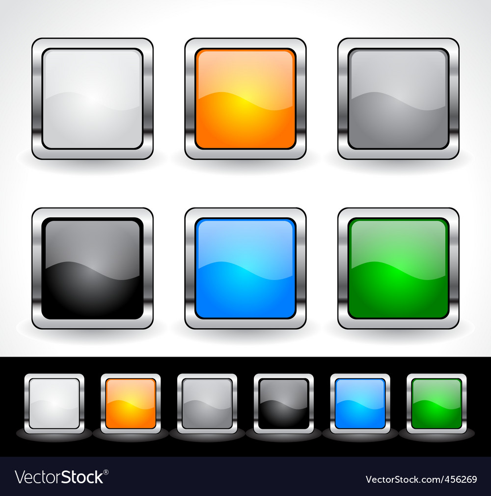 Web design buttons Royalty Free Vector Image - VectorStock