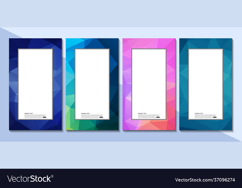 Abstract colorful mosaic background border