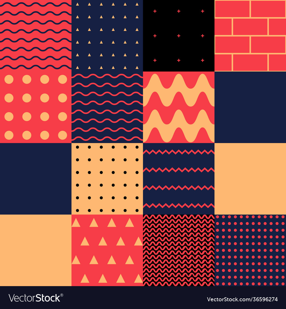 Brutalism design abstract pattern vector image Brutalism design abstract pattern