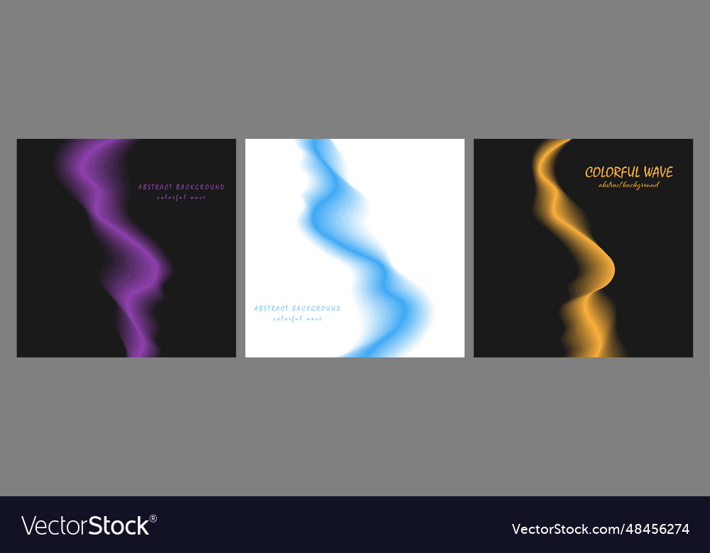 Colorful gradient wave abstract color shape vector image Colorful gradient wave abstract color shape