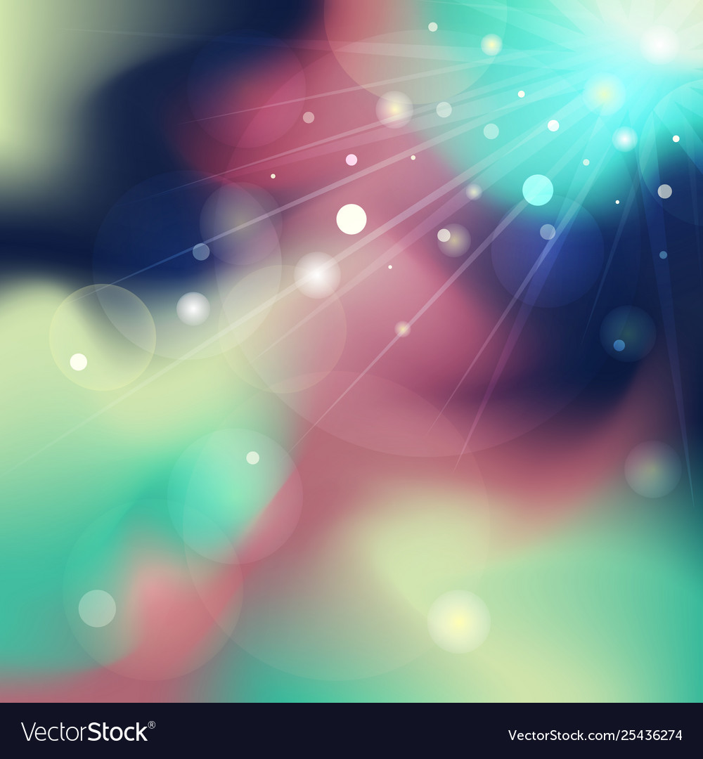 Defocused rays lights bokeh abstract banner Vector Image Defocused rays lights bokeh abstract banner