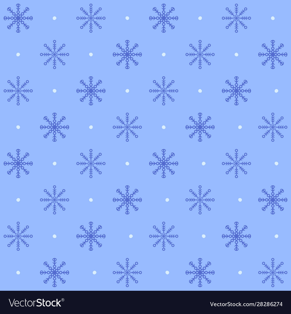 Dotted snowflake pattern