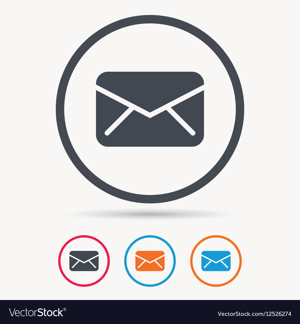 Envelope icon send message sign