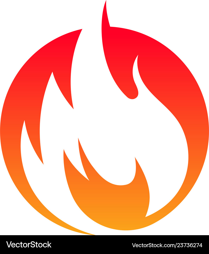 Fire flame Royalty Free Vector Image - VectorStock