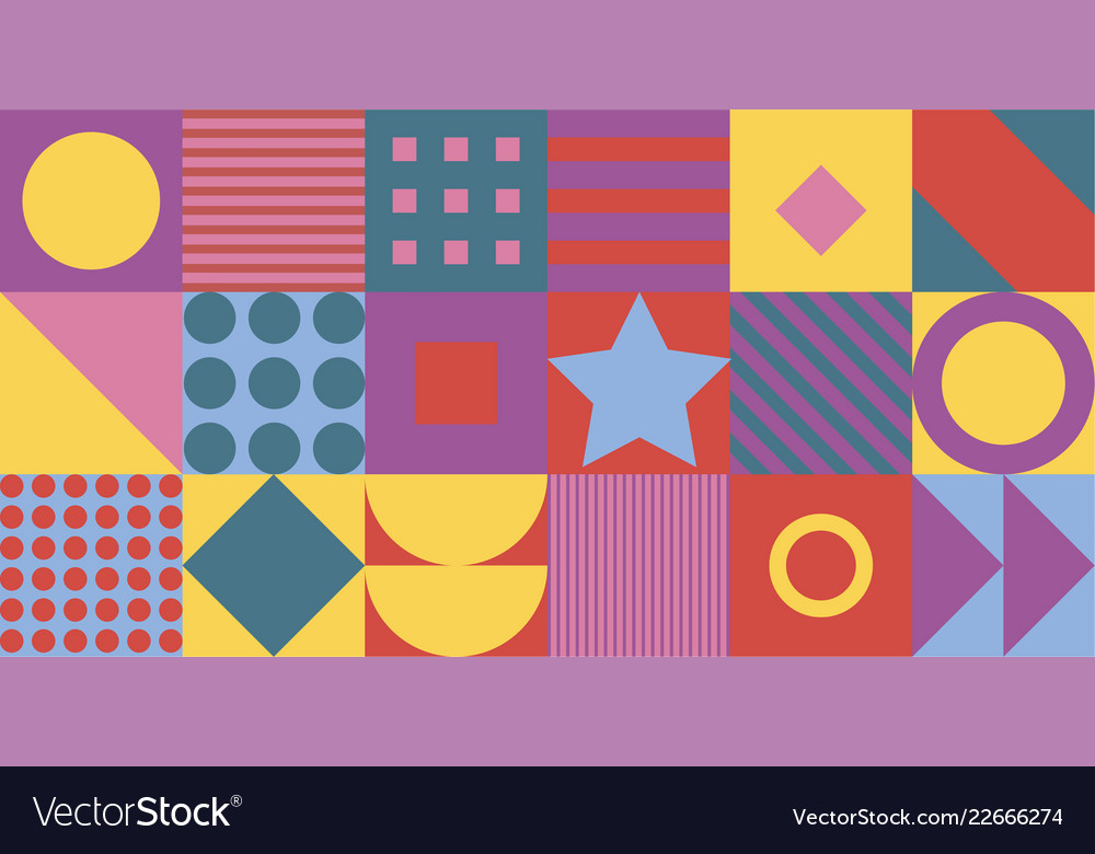 Geometric pattern background flat design