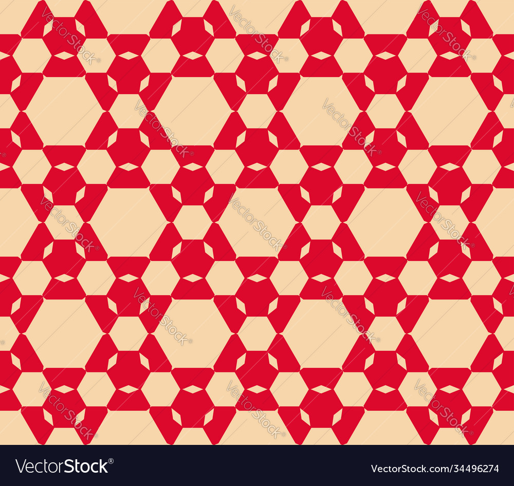 Geometric seamless pattern with hexagons Vector Image Geometric seamless pattern with hexagons