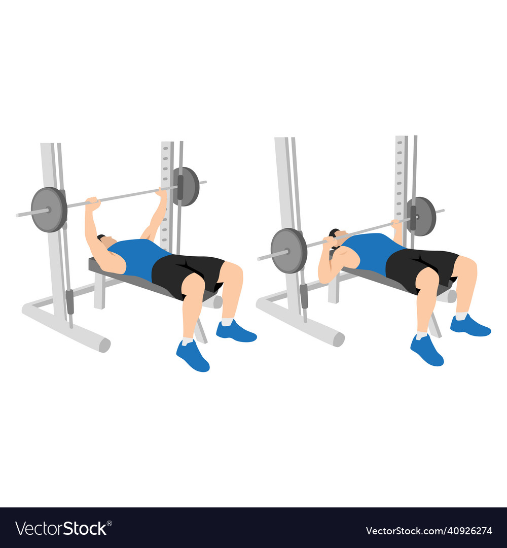 Man Bench Pressing with Smith Machine