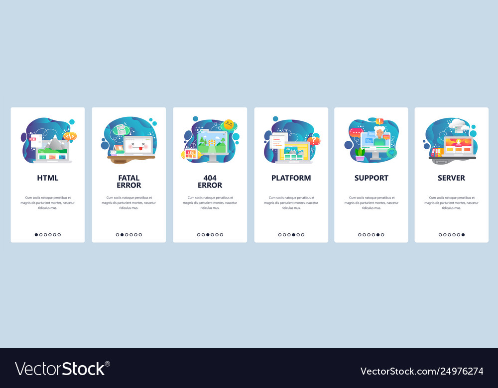 Mobile app onboarding screens software and web