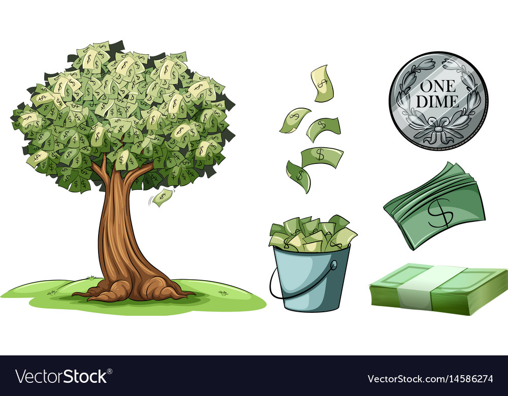 Money grows on tree and different types of