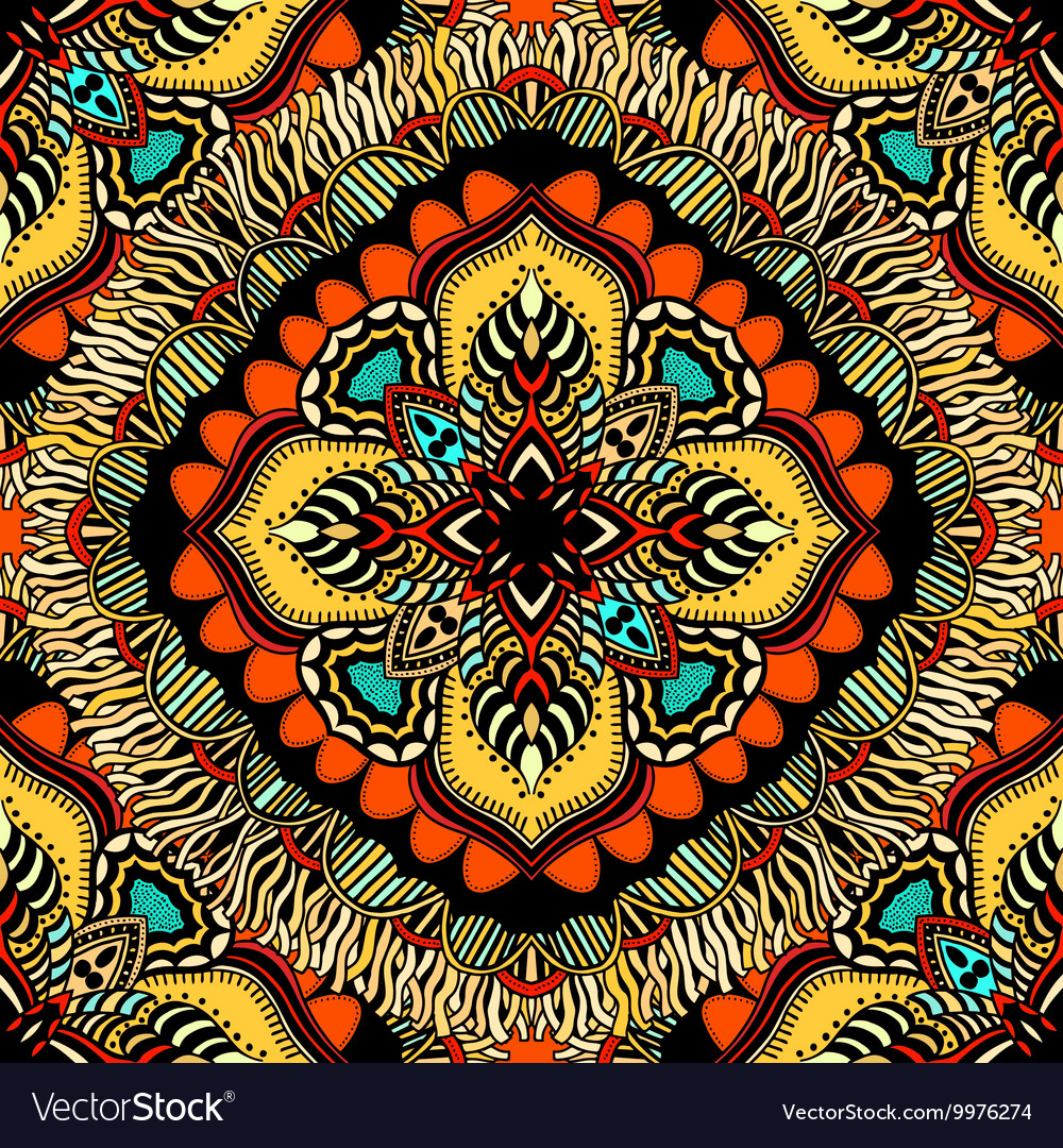 Round seamless pattern