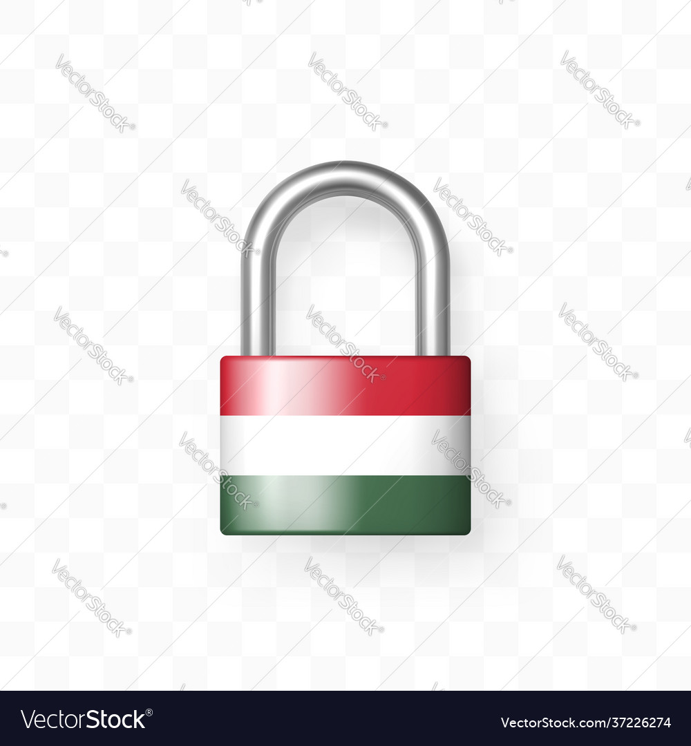Secure enclosed padlock with image Vector Image Secure enclosed padlock with image