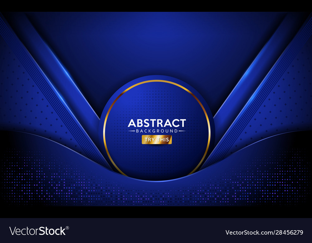 Abstract blue background with dynamic shape Vector Image Abstract blue background with dynamic shape