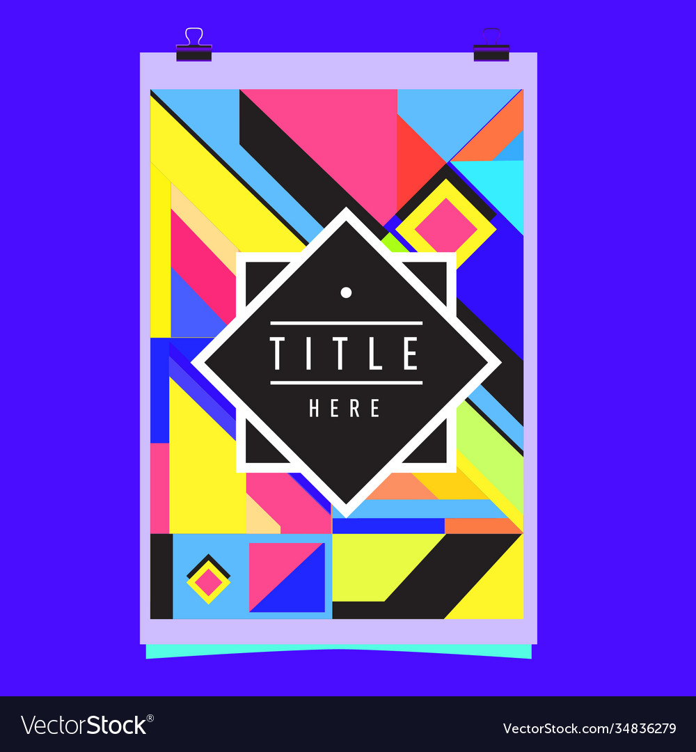 Abstract colorful geometric pattern background