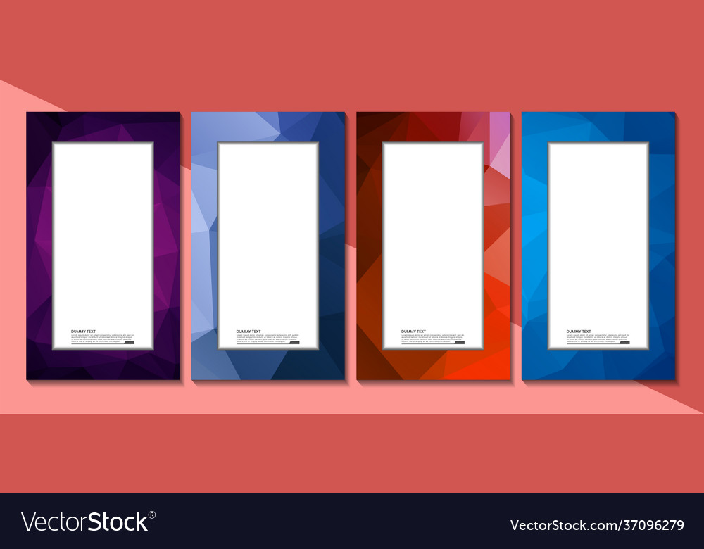 Abstract colorful mosaic background border