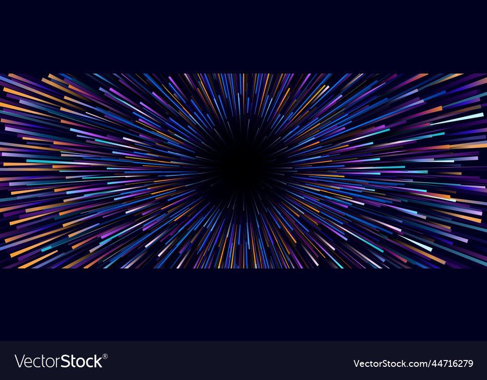 Abstract starburst dynamic motion lines circular